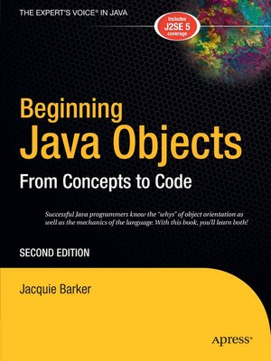 cover image of Beginning Java Objects